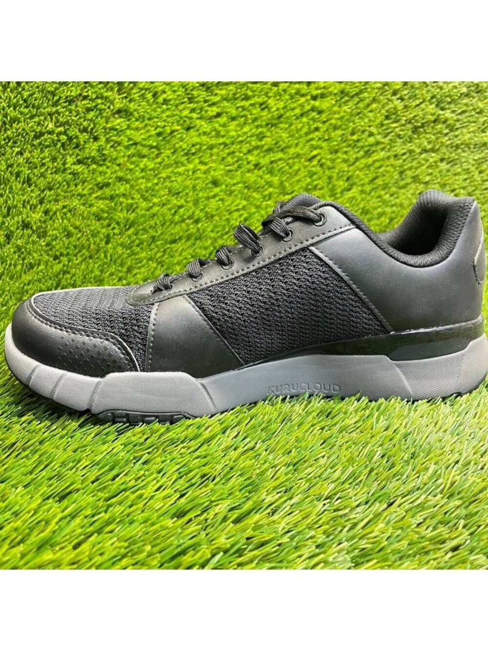 Kuru Quantum 2.0 Mens Size 11E Jet Black Gray Athletic Running Shoes Sneakers
